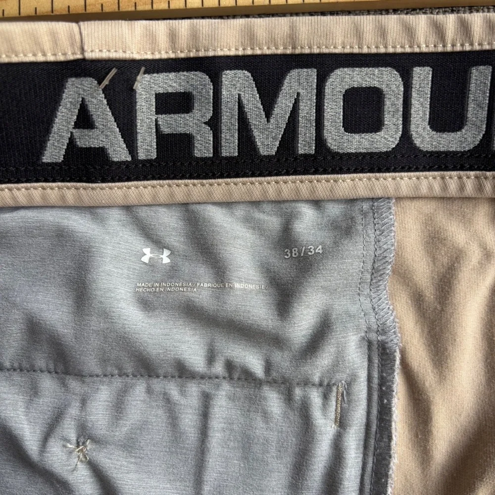 Under Armour Pants Mens 38x34 Chino Khaki Stretch Golf Workwear